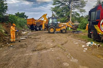Mutirão de limpeza recolhe 60 toneladas de resíduos no bairro Sarandi