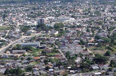 vista aérea da cidade