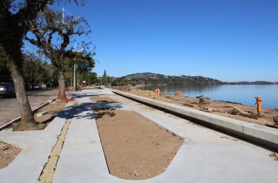 Prefeitura atualiza sobre obras de recuperação da orla do GuaÃba
