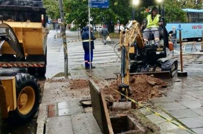 Dmae finaliza readequação da rede de drenagem urbana na avenida Bento Gonçalves