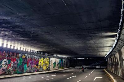 Restabelecida iluminação do Túnel da Conceição após novo caso de furto de fios