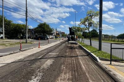 asfalto na avenida sertório