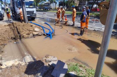 Serviços emergenciais afetam abastecimento de água nesta quarta-feira