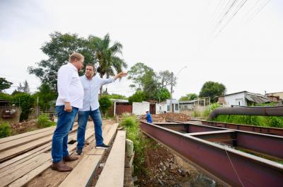 Avançam as obras da nova ponte na comunidade dos Cafunchos