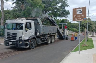 Iniciada a requalificação asfáltica em trecho da avenida Guaíba 