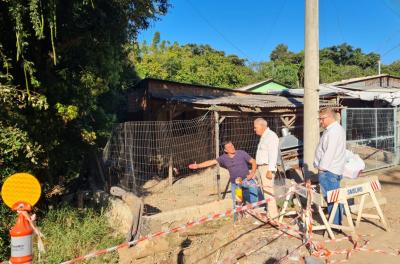 Avançam as obras de nova travessia na comunidade Recanto dos Gaudérios