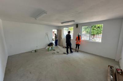 Reforma do vestiário do Centro de Esportes do Campo do Sesi.