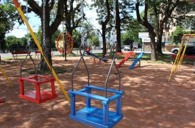 Recanto infantil da Praça Parque dos Nativos é concluído no bairro Vila Ipiranga