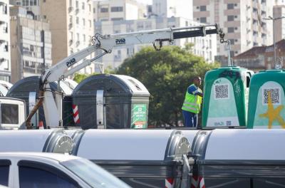 Novos contêineres metálicos da Coleta Seletiva entram em operação na Cidade Baixa