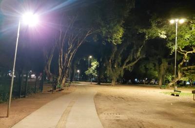 Concluída a manutenção da iluminação no Parque Moinhos de Vento
