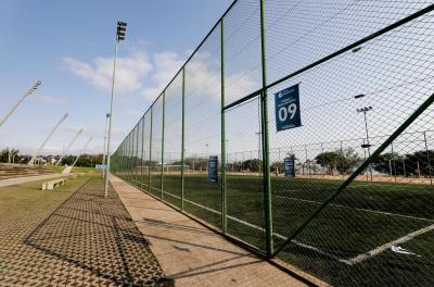 Sistema de agendamento organiza uso dos espaços esportivos no espaço e garante mais praticidade aos usuários. Foto: Julia Ferreira / PMPA