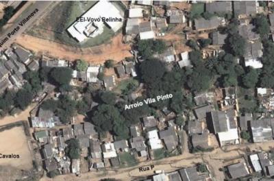 Será realizada a contenção das margens do arroio