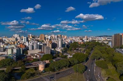 vista aérea da cidade