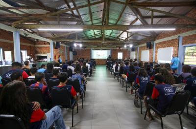 Dmae realiza palestra de educação ambiental no bairro Rubem Berta