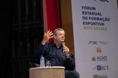 Evento reúne lideranças do esporte e reforça protagonismo da Capital no desenvolvimento esportivo. Foto: Lennon Magno / Secel-MT / Divulgação 
