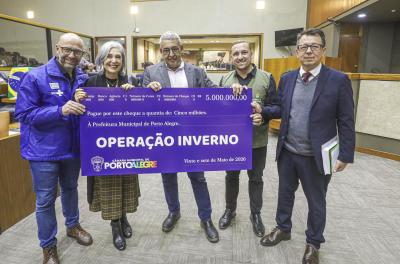 Prefeitura recebe R$ 5 milhões da Câmara para reforçar Operação Inverno