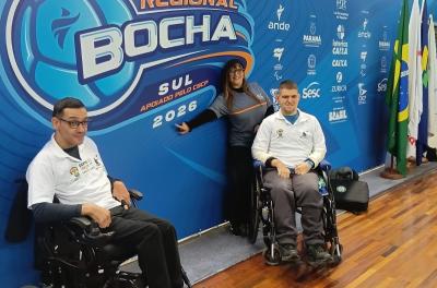 Beneficiados pelo Bolsa Atleta Municipal, Felipe Bozi e Milton de Oliveira representaram a Capital em competição realizada em Curitiba. Foto: Arquivo Pessoal