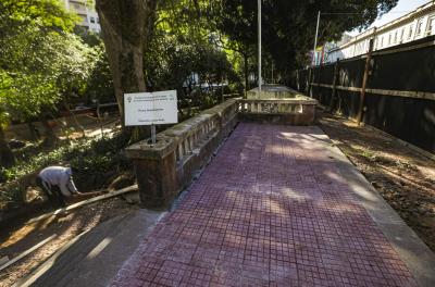 Obras de revitalização da praça Dom Feliciano chegam a 75% de execução