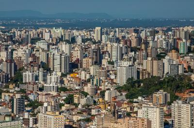 vista aérea da cidade