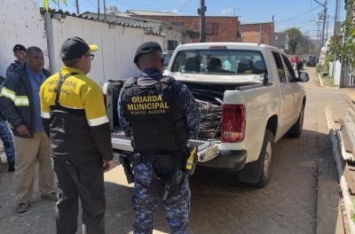 Operação na Vila São Pedro apreende 83 quilos de fios e cabos furtados