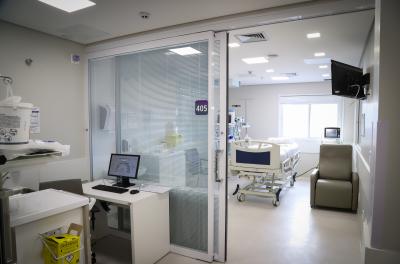 Foto ilustrativa de leitos em um hospital