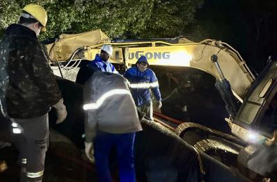 Dmae conclui apoio à operação em barragem com risco de rompimento na Serra