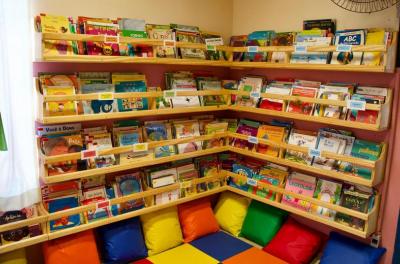 biblioteca da Escola de Educação Infantil Paulo Freire