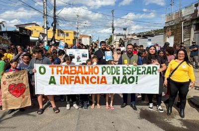 Partenon recebe ação da campanha de enfrentamento ao trabalho infantil