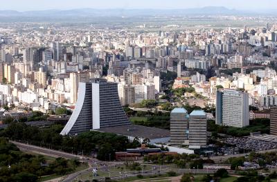 imagem aérea de porto alegre