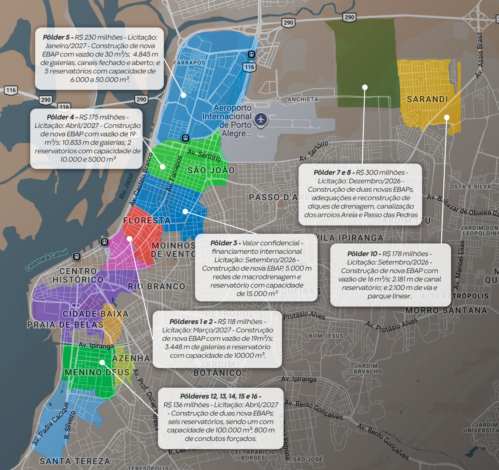 Diques Mapa