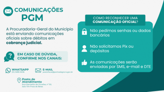 Comunicações sobre débitos em cobrança judicial